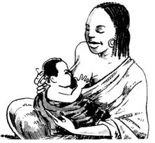 Une mère qui allaite son bébé