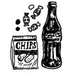 Malbouffe : chips et Coca-Cola